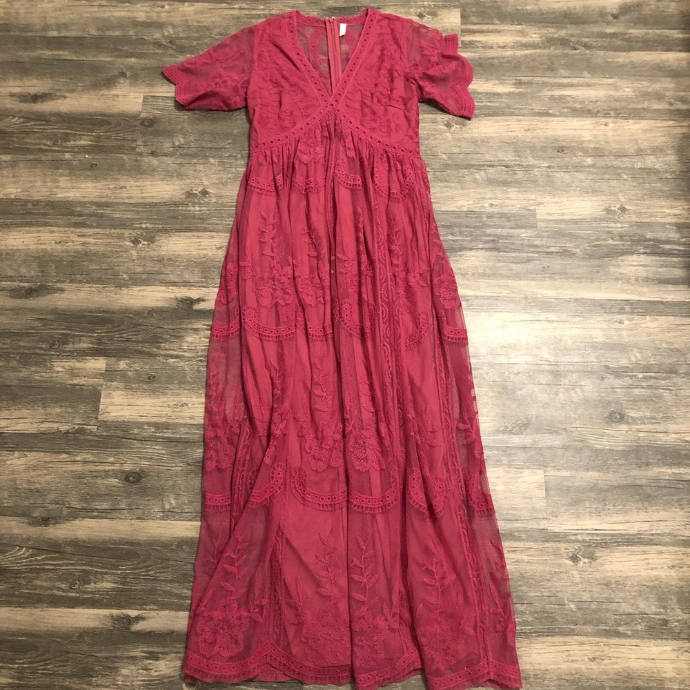 Pink Blush Maternity Maxi